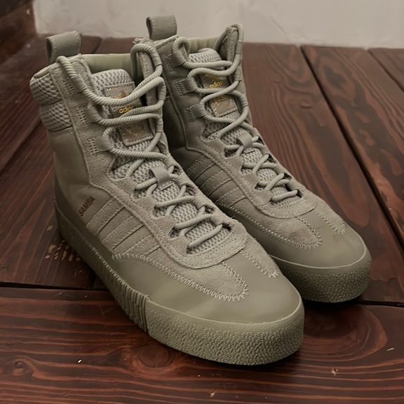 Like New Adidas Samba High Tops - Picture 1 of 4